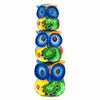 Psychedelic Trio of Owls Woodcarving-Ornaments & Figurines-Siesta Crafts