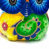 Psychedelic Trio of Owls Woodcarving-Ornaments & Figurines-Siesta Crafts