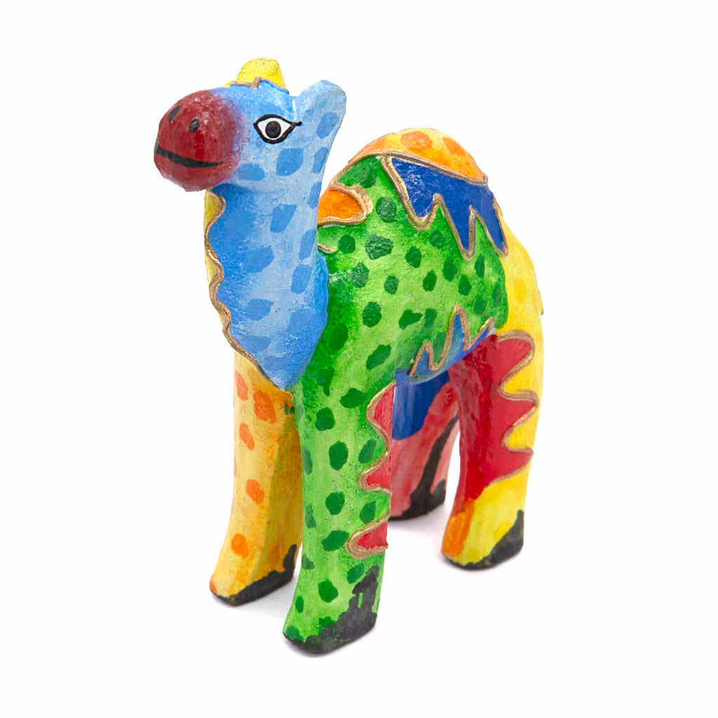 Psychedelic Camel Woodcarving-Ornaments & Figurines-Siesta Crafts