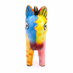 Psychedelic Donkey Woodcarving-Ornaments & Figurines-Siesta Crafts