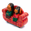 Dogs on a Sofa Woodcarving-Ornaments & Figurines-Siesta Crafts