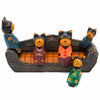 Cats on a Sofa Woodcarving-Ornaments & Figurines-Siesta Crafts