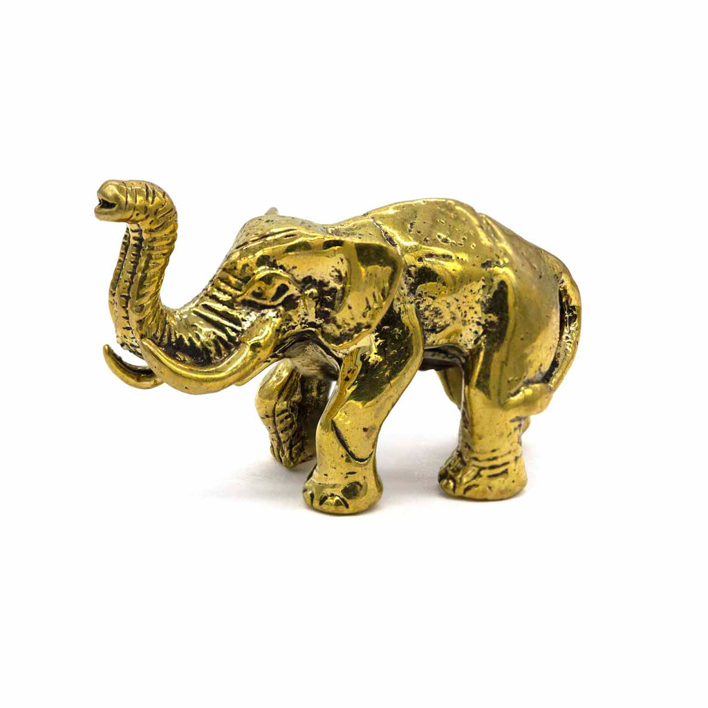 Mini Brass Elephant-Ornaments & Figurines-Siesta Crafts
