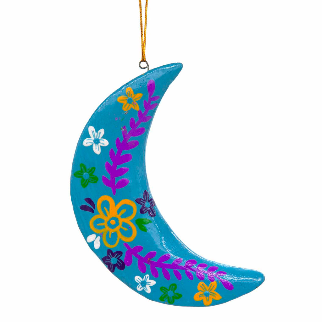 Painted Moon Hanging Decoration-Home Décor-Siesta Crafts