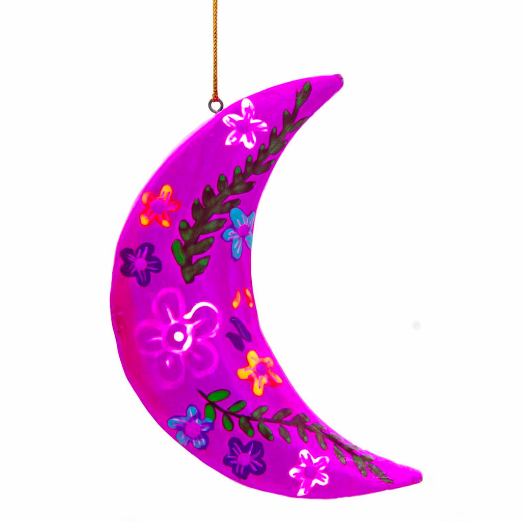 Painted Moon Hanging Decoration-Home Décor-Siesta Crafts