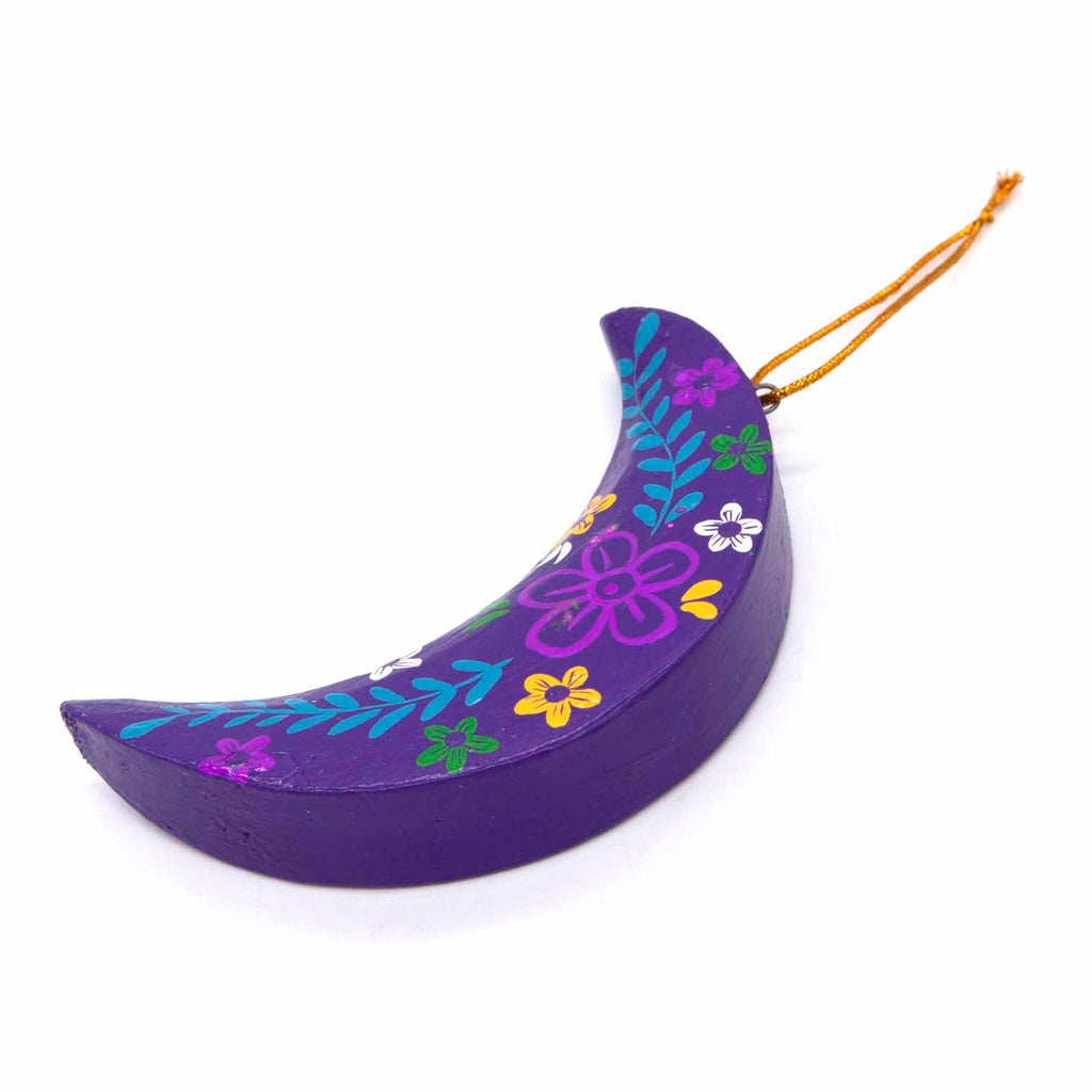 Painted Moon Hanging Decoration-Home Décor-Siesta Crafts
