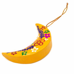 Painted Moon Hanging Decoration