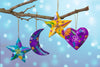 Painted Heart Hanging Decoration-Home Décor-Siesta Crafts
