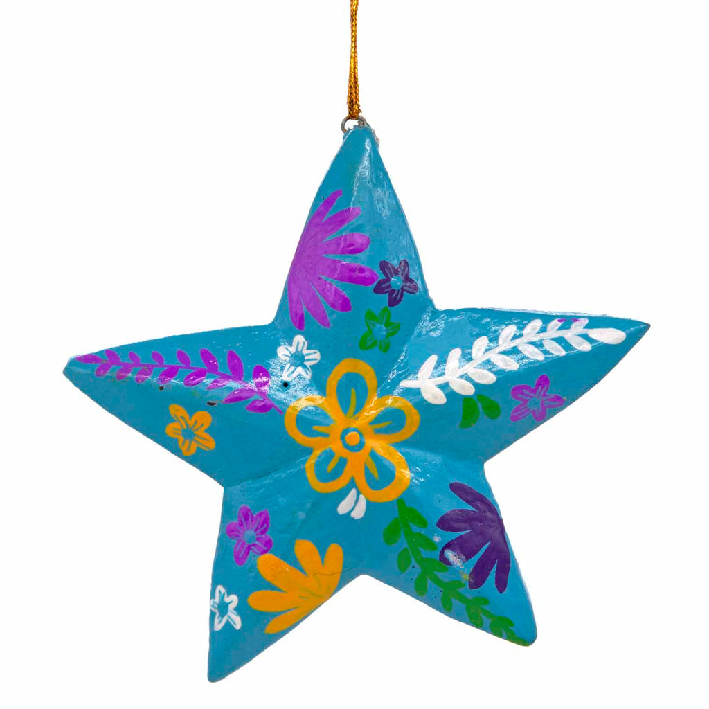 Painted Star Hanging Decoration-Home Décor-Siesta Crafts