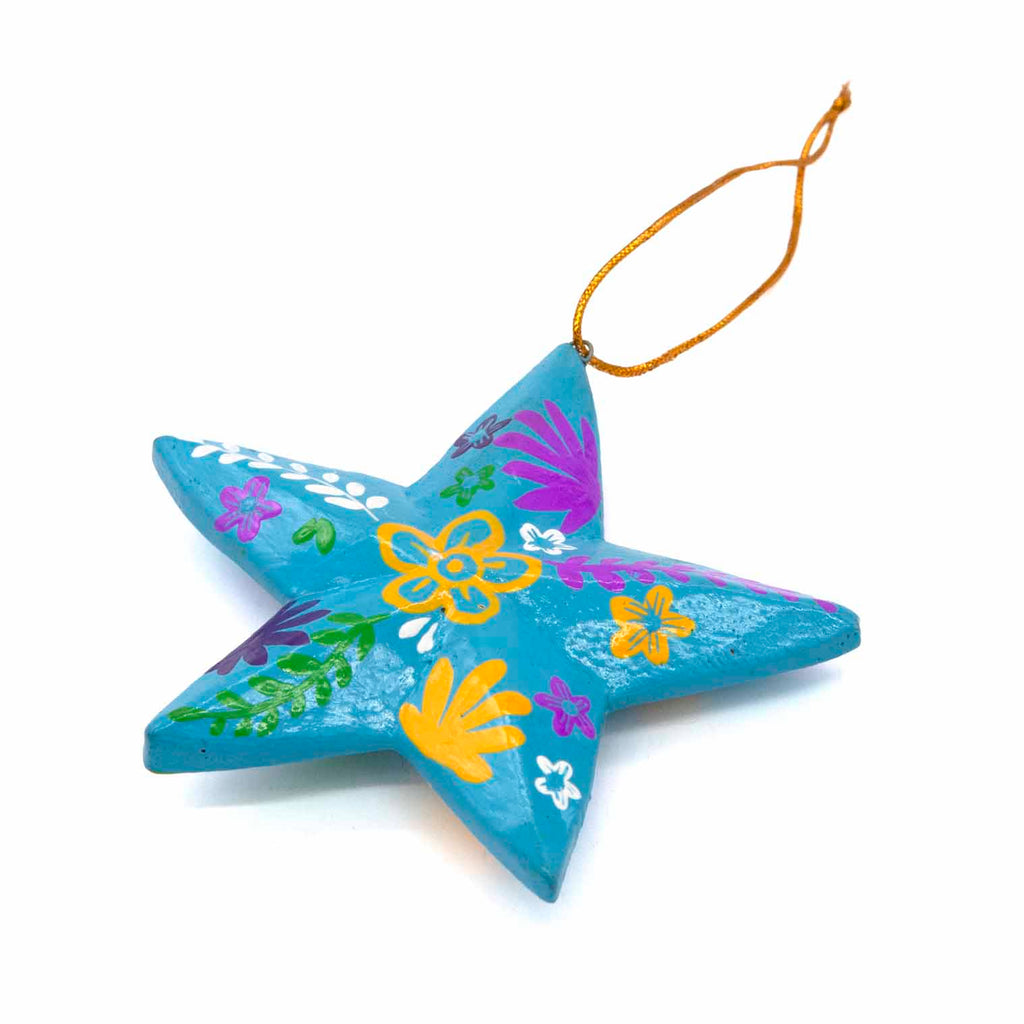 Painted Star Hanging Decoration-Home Décor-Siesta Crafts