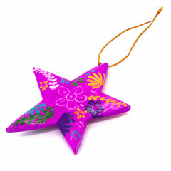 Painted Star Hanging Decoration