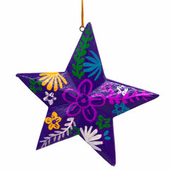 Painted Star Hanging Decoration