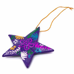 Painted Star Hanging Decoration