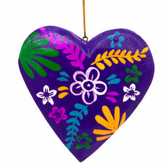 Painted Heart Hanging Decoration