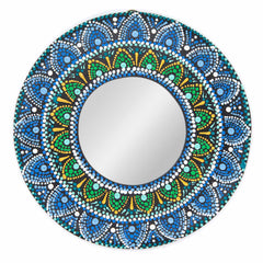 Dot Painted Mirror-Home Décor-Siesta Crafts