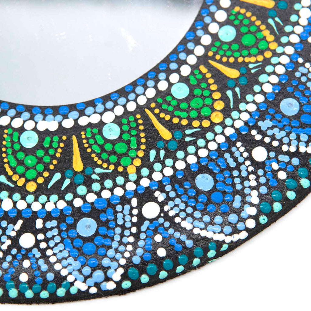 Dot Painted Mirror-Home Décor-Siesta Crafts
