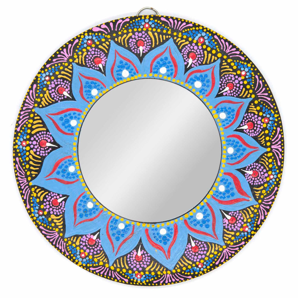 Dot Painted Mirror-Home Décor-Siesta Crafts