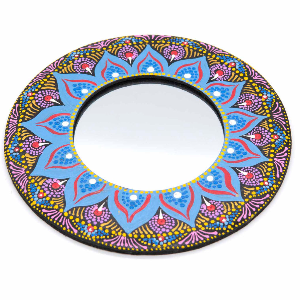 Dot Painted Mirror-Home Décor-Siesta Crafts