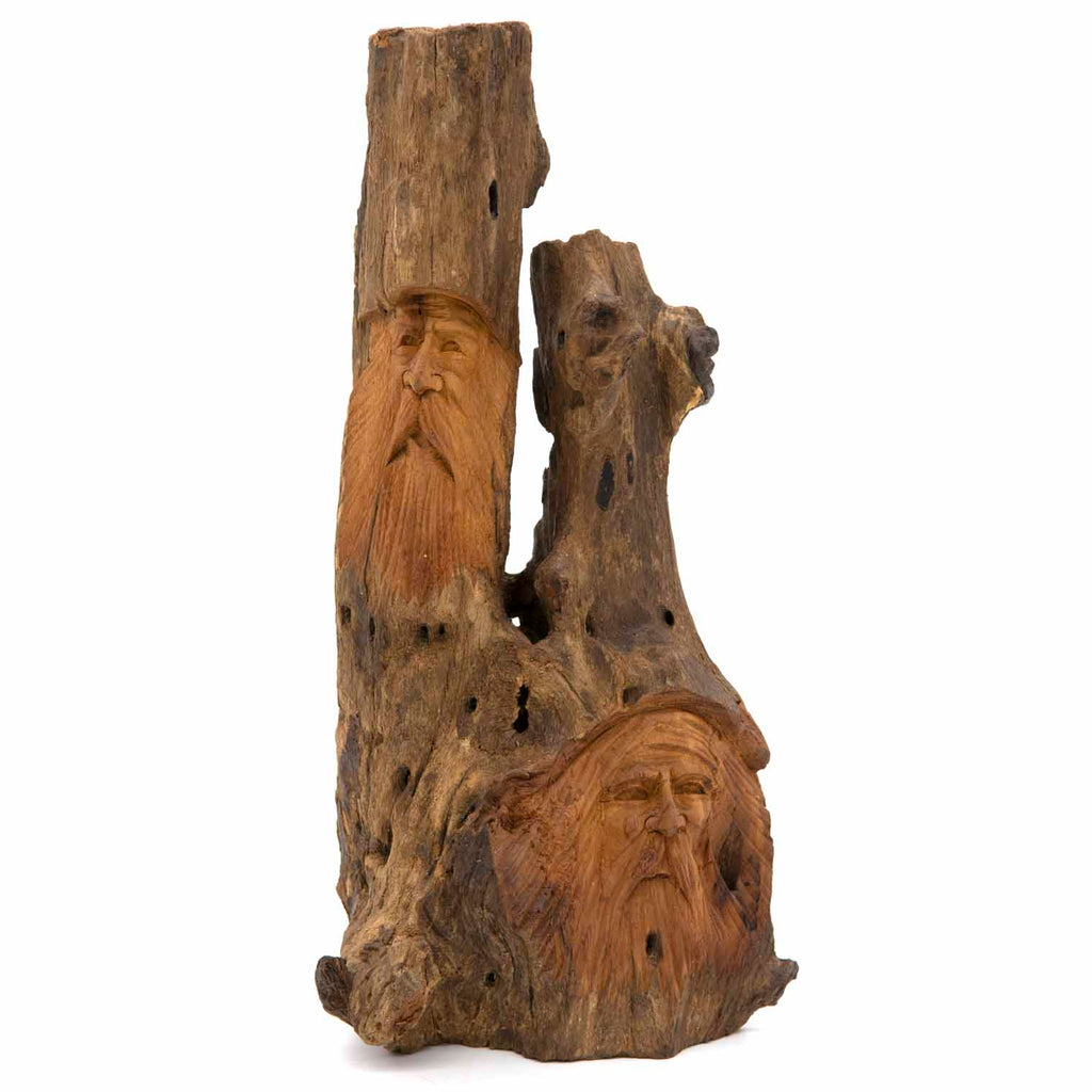 Carved Wizards in Wood-Ornaments & Figurines-Siesta Crafts