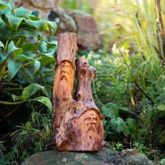 Carved Wizards in Wood-Ornaments & Figurines-Siesta Crafts