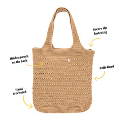 Crochet Shopper Bag-Bags & Purses-Siesta Crafts