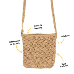Crochet Passport Bag-Bags & Purses-Siesta Crafts