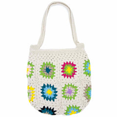 Crochet Granny Square Shopper Bag
