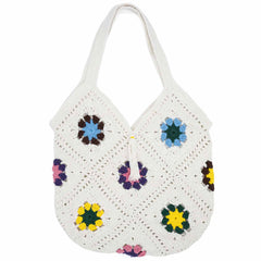 Crochet Granny Square Shopper Bag-Bags & Purses-Siesta Crafts