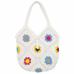 Crochet Granny Square Shopper Bag-Bags & Purses-Siesta Crafts