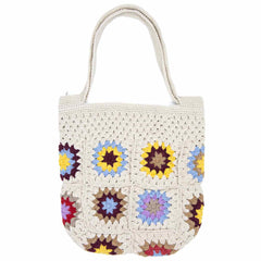 Crochet Granny Square Shopper Bag