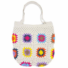 Crochet Granny Square Shopper Bag