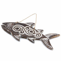 Hand Carved Fish Plaque-Ornaments & Figurines-Siesta Crafts