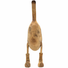 Natural Bamboo Root Duck With Boots - 50cm-Ornaments & Figurines-Siesta Crafts