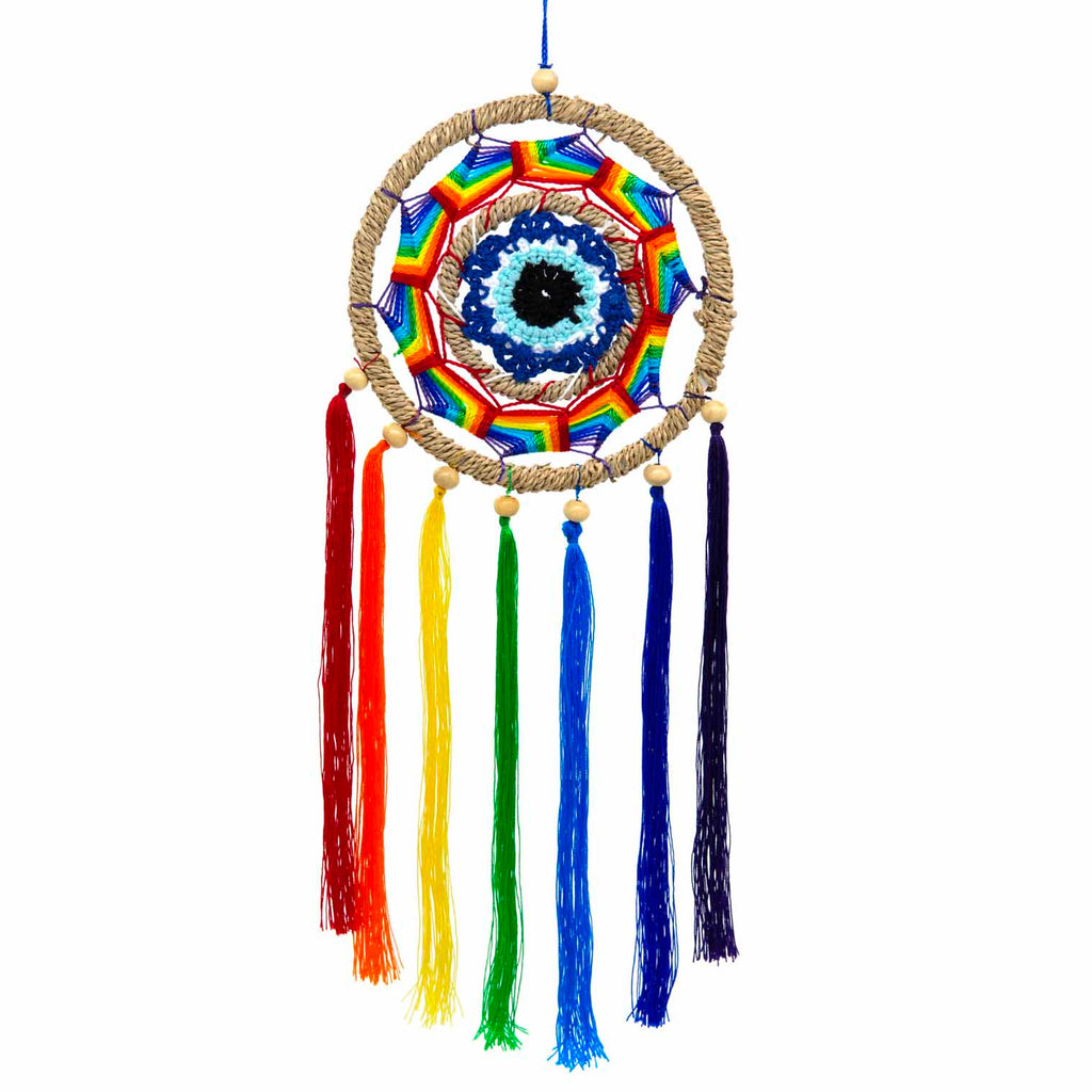 Evil Eye Friendship Dreamcatcher-Home Décor-Siesta Crafts