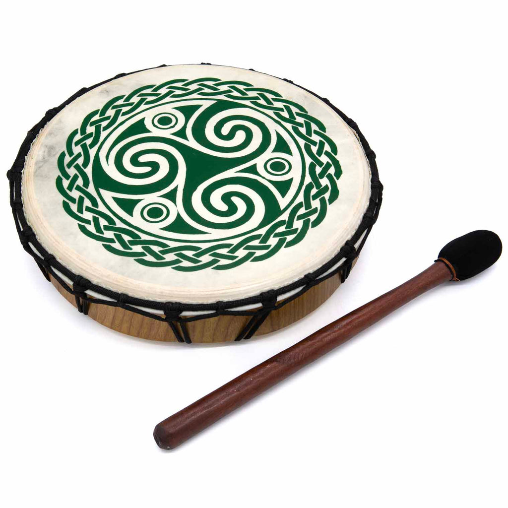 Medium Triskelion Shamanic Drum-Drums-Siesta Crafts