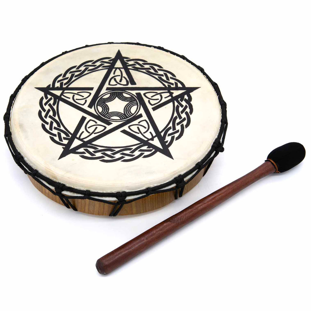Medium Pentacle Shamanic Drum-Drums-Siesta Crafts
