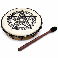 Medium Pentacle Shamanic Drum-Drums-Siesta Crafts