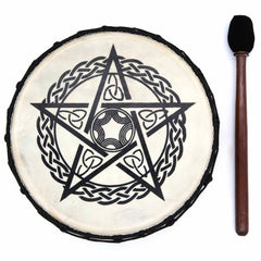 Medium Pentacle Shamanic Drum-Drums-Siesta Crafts