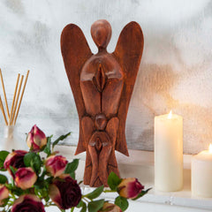 Double Angel Abstract-Ornaments & Figurines-Siesta Crafts