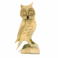 Owl Carving-Ornaments & Figurines-Siesta Crafts