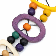 Colourful Bone Discs Belt