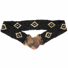Coconut Buckled Belt - Black