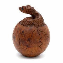 Hatching Snake Woodcarving-Ornaments & Figurines-Siesta Crafts