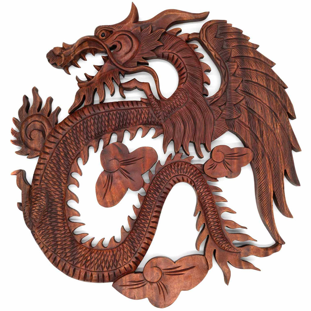 Winged Dragon Plaque-Home Décor-Siesta Crafts