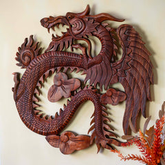 Winged Dragon Plaque-Home Décor-Siesta Crafts
