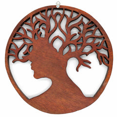 Ornate Tree and Face Plaque-Home Décor-Siesta Crafts