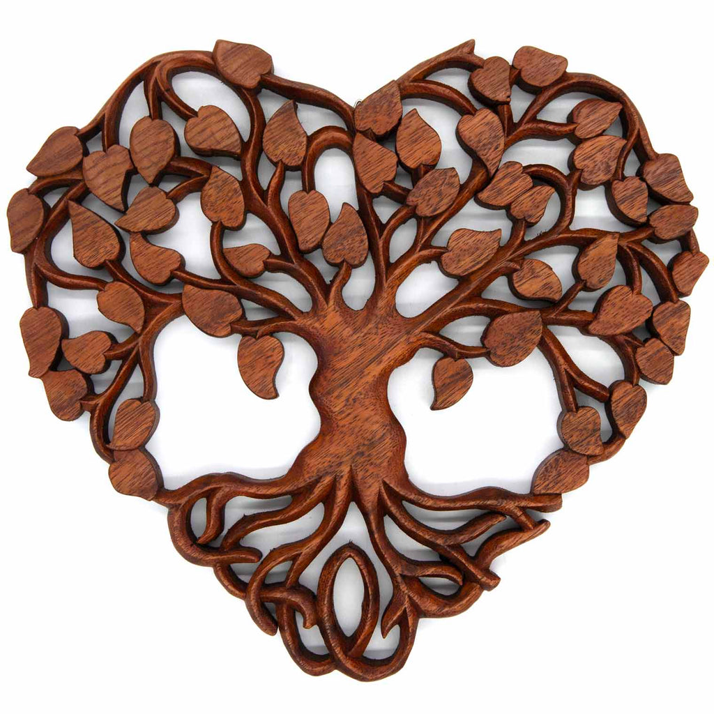 Ornate Heart Tree Plaque-Home Décor-Siesta Crafts