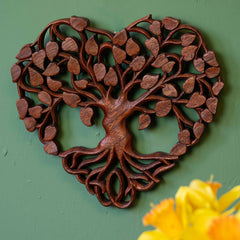 Ornate Heart Tree Plaque-Home Décor-Siesta Crafts