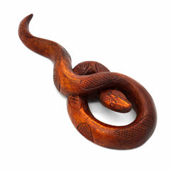 Knotted Snake Carving - 20cm-Ornaments & Figurines-Siesta Crafts