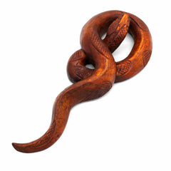 Knotted Snake Carving - 20cm-Ornaments & Figurines-Siesta Crafts